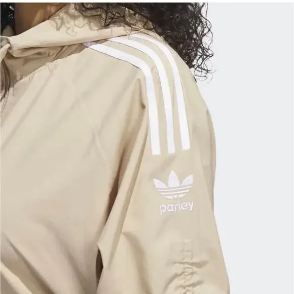 ADIDAS ORIGINALS Women's Adicolor Classics TRACEABLE Parley Dress, Magic Beige - Picture 6 of 10